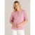 IVY BEAU Gaja Tops – Stone Red/White