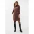 EsQualo Dress Suedine Chocolate