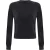 I Saw It First Dames/Dames geribbelde top met lange mouwen (Grijs)