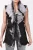 Lange damesbodywarmer van Toscana-schapenvacht-Sorocaba