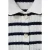 White Stuff Stripe Collar Top Black Multi
