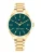 TOMMY HILFIGER Analoog horloge ‘CHLOE’  goud / smaragd