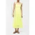 French Connection Broderie Strap Dress M Ss25 Lemon Gelato