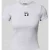 Review T-shirt met motiefstitching en ronde hals
