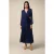 Oltre Long Silk/viscose Dress Blue