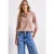 Street One Dames Shirt van jersey met gespleten hals in Roze