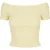 Urban Classics Dames geribd off shoulder t-shirt