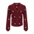 KIDS ONLY GIRL gebreide vest met hartjes en borduursels – donkerrood