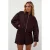 AMAYA Amsterdam tussenjas met glitters – aubergine
