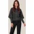 Clarice Lurex Cape Trui Zwart