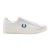 Fred Perry Heren Laurier Krans Logo Leren Trainers (Wit)
