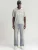 Mansour Sweatshirt ‘Jacquard Knitted Polo’  grijs