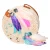 Gave Lux Schoudertas  lichtblauw / lila / rosa / wit