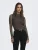 Only Onlerica Mesh L/s Top Jrs Noos T-shirt Lange Mouw Coffee Bean
