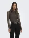Only Onlerica Mesh L/s Top Jrs Noos T-shirt Lange Mouw Coffee Bean