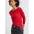 Street One Dames Basic shirt met lange mouwen in Rood