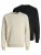 JACK & JONES Sweatshirt ‘Bradley’  beige gemêleerd