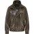 Heren Bruine Cow Leather Biker Blouson Jas – Bomber