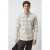 Mango Man regular fit geruit casual overhemd – pastelgrijs