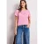 Street One Dames Shirt met schelpenprint in Pink