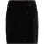Calvin Klein Sequin Layered Midi Skirt Coal