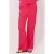 Zusss casual broek met regular waist straight magenta