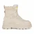 Buffalo Dames Beige Chunky Platform Hoge Enkel Combat Boots – ASPHA-COM1
