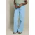 LOLALIZA wide leg fit broek – mediumblauw