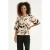 Smashed Lemon Travelstof blouse met grafische aztec print met korte mouw |