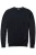 OLYMP Casual Modern Fit Trui ronde hals zwart, Effen
