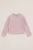 WE Fashion – Meisjes T-shirt met lange mouwen – Lichtroze – Katoen –
