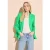 Street One Dames Lange linnen blazer in Groen