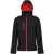 Regatta Venturer Jas met Kap en Zachte Shell Jas voor heren (Zwart/Klassiek Rood)