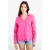 Cache Cache blouse met linnen roze