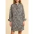 ICode Black Shirt Dress With Graphic Floral Print