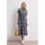 Street One Dames Midi-jurk met zigzagpatroon in Blauw