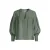 Anytime blouse met V-hals donkergroen