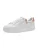 Tamaris dames sneakers met rosékleurige details – Wit – Uitneembare zool –