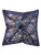 MayTree Sjaal ‘Seidentuch handrolliert aus Twill-Seide,  53×53 Royal Garden dunkelblau’  donkerblauw