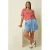 King Louie regular waist short light blue denim