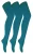 3 paar dames gekleurde ondoorzichtige 80 denier panty’s – Groenblauw