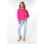 EsQualo Sweater Embroidery Anglaise Fuchsia
