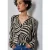 Street One Dames Bedrukte blouse in Zwart