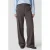 FLURESK travelstof wide leg broek – donkerbruin