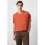 Mango Man linnen relaxed fit T-shirt – middenroze