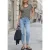 Street One Studio Dames Shirt met losse schouders en strepen in Zwart