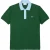 Lacoste Herenpoloshirt met contrasterende kraag (Groen)
