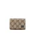 Gg Marmont Sleutelhanger Portemonnee Beige Canvas