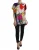 Patchwork Zijde Top Multicolor