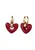 ELLI Oorbellen  goud / rood